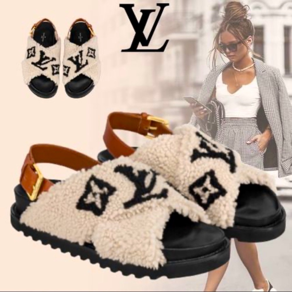 Louis Vuitton PASEO FLAT COMFORT SANDAL EU 38 US Size 8 - Picture 10 of 16